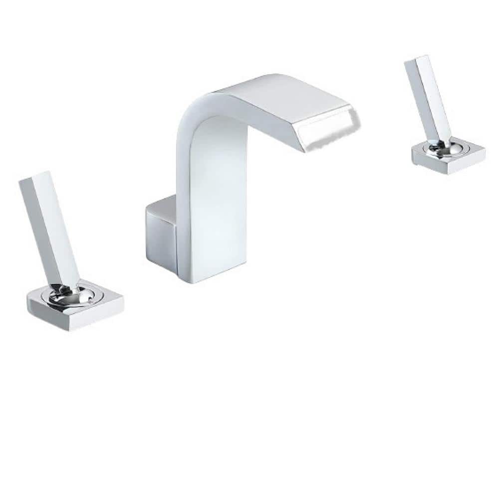 Commercial Brass Single Handle Bathroom Sink Faucet - Chrome Finish