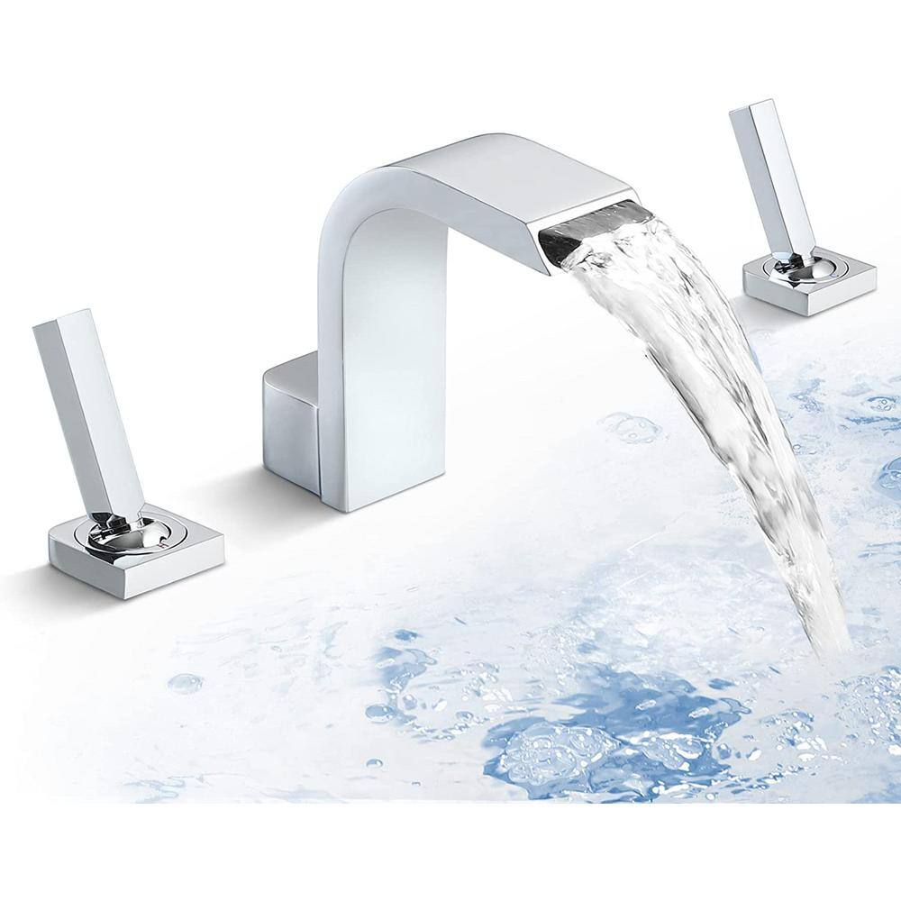 Commercial Brass Single Handle Bathroom Sink Faucet - Chrome Finish