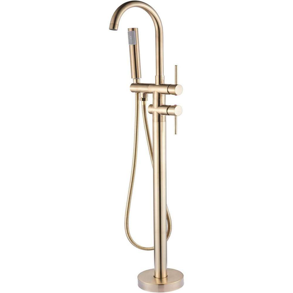 Unbranded Commercial Brass Double Handle Bathroom Sink Faucet