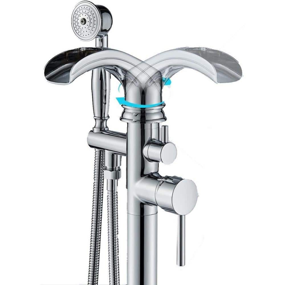 Commercial Brass Double Handle Bathroom Sink Faucet by Unbranded