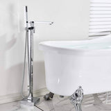 Commercial Metering Single Handle Brass Bathroom Sink Faucet - Chrome Finish