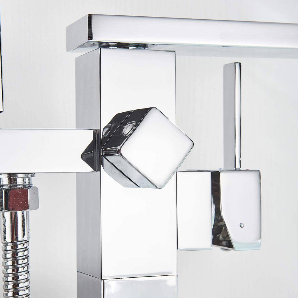 Commercial Metering Single Handle Brass Bathroom Sink Faucet - Chrome Finish