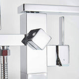 Commercial Metering Single Handle Brass Bathroom Sink Faucet - Chrome Finish