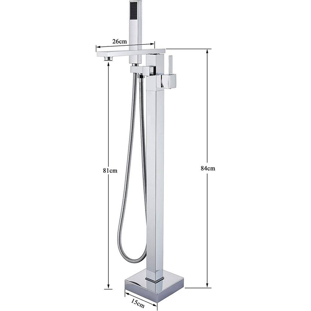 Commercial Metering Single Handle Brass Bathroom Sink Faucet - Chrome Finish