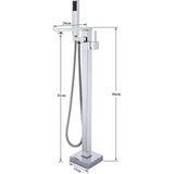 Commercial Metering Single Handle Brass Bathroom Sink Faucet - Chrome Finish