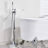Commercial Metering Single Handle Brass Bathroom Sink Faucet - Chrome Finish