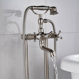 Unbranded Brass Double Handle Commercial Metering Bathroom Sink Faucet