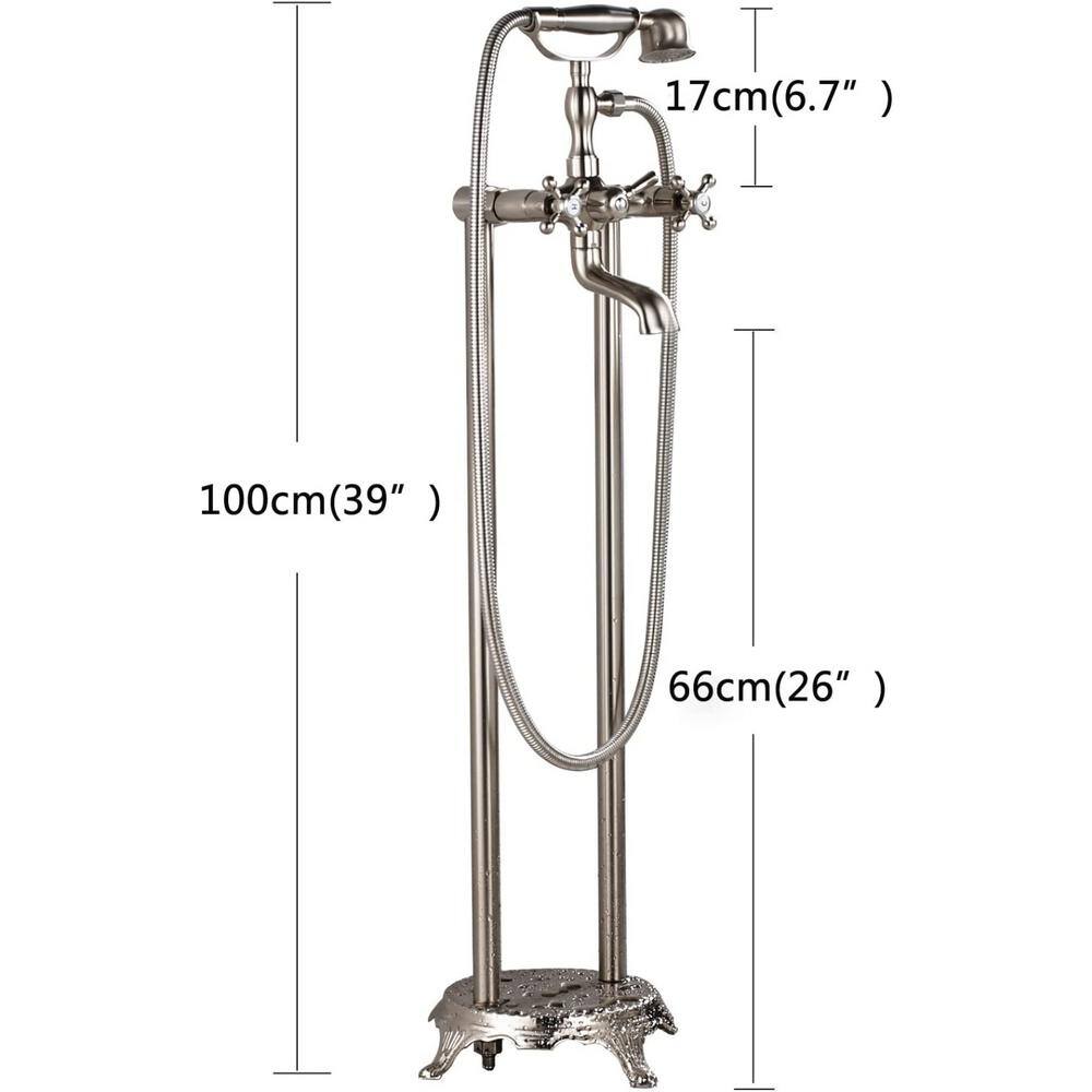 Unbranded Brass Double Handle Commercial Metering Bathroom Sink Faucet