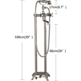 Unbranded Brass Double Handle Commercial Metering Bathroom Sink Faucet