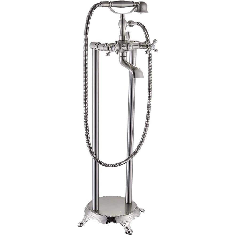 Unbranded Brass Double Handle Commercial Metering Bathroom Sink Faucet