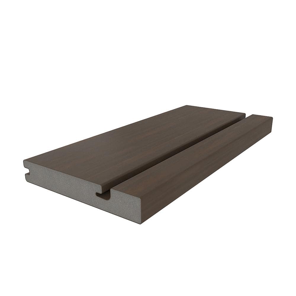 NewTechWood UltraShield Naturale Composite Deck Board Sample - Brazilian Ipe Finish