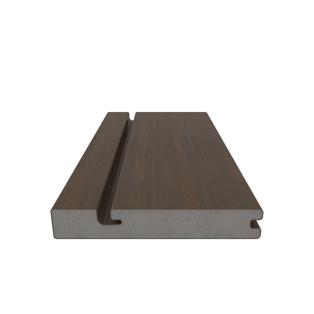 NewTechWood UltraShield Naturale Composite Deck Board Sample - Brazilian Ipe Finish