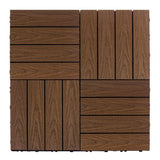 NewTechWood UltraShield Naturale 1 ft. x 1 ft. Quick Deck Outdoor Composite Deck Tile Sample in Brazilian Ipe