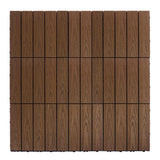 NewTechWood UltraShield Naturale 1 ft. x 1 ft. Quick Deck Outdoor Composite Deck Tile Sample in Brazilian Ipe