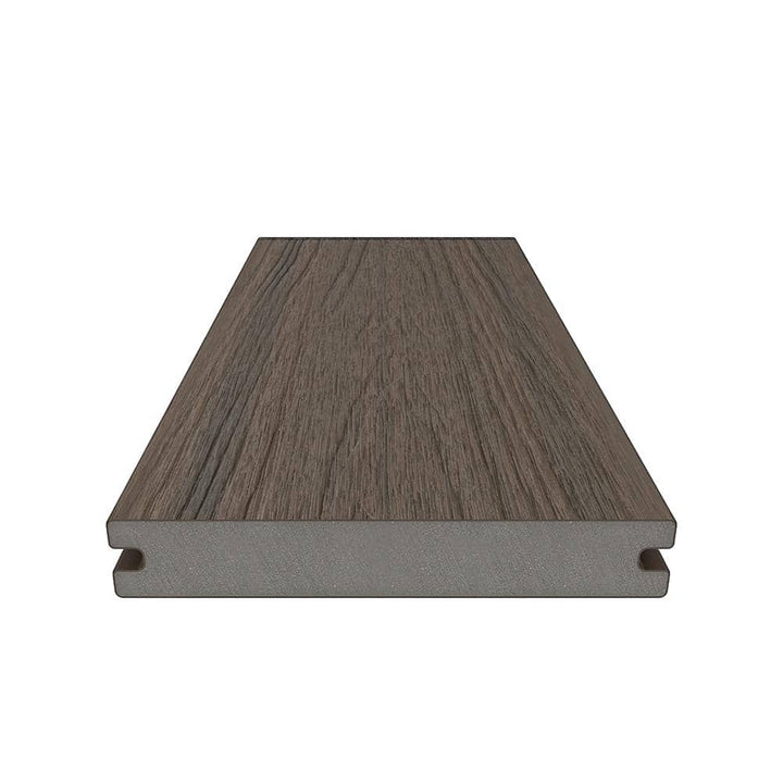 NewTechWood Naturale Magellan Series 1 in. x 5-1/2 in. x 0.5 ft. Brazilian Ipe Composite Decking Board Sample with Groove