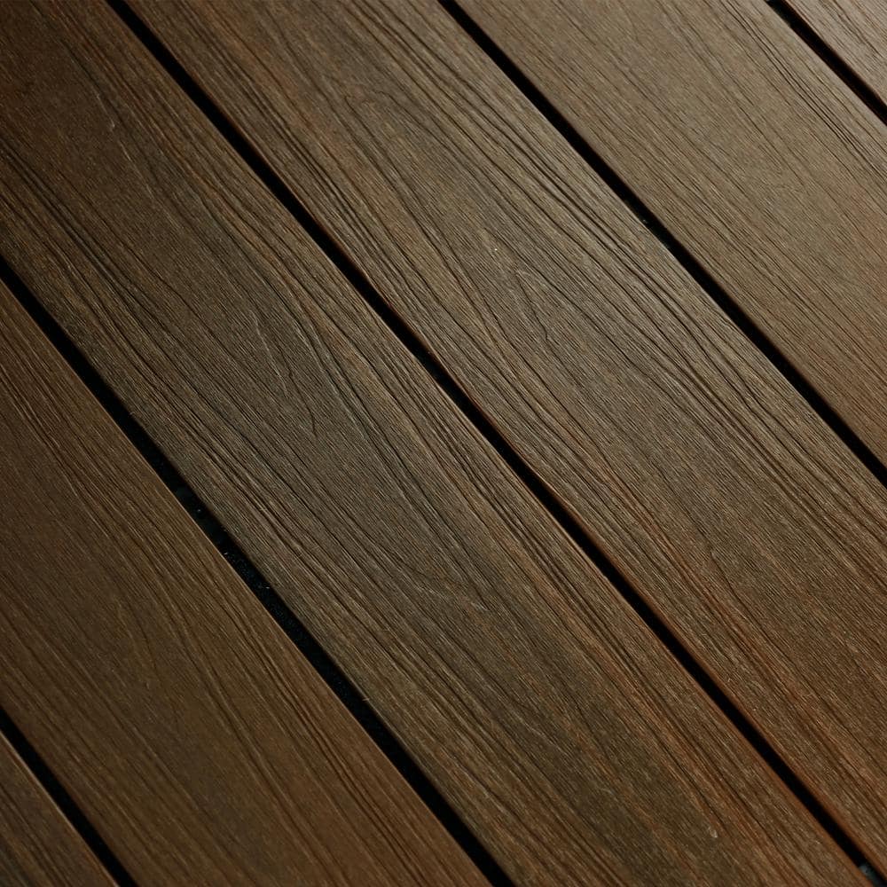 NewTechWood UltraShield Naturale Cortes Series 1 in. x 6 in. x 1 ft. Brazilian Ipe Solid Composite Decking Board Sample
