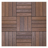 NewTechWood UltraShield Naturale 1 ft. x 1 ft. Quick Deck Outdoor Composite Deck Tile in Brazilian Ipe (10 sq. ft. per box)