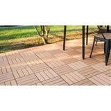 Veranda 10-Piece 1 ft. x 1 ft. Quick Deck Outdoor Composite Deck Tile in Brazilian Ipe