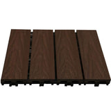 Veranda 10-Piece 1 ft. x 1 ft. Quick Deck Outdoor Composite Deck Tile in Brazilian Ipe