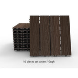 Veranda 10-Piece 1 ft. x 1 ft. Quick Deck Outdoor Composite Deck Tile in Brazilian Ipe