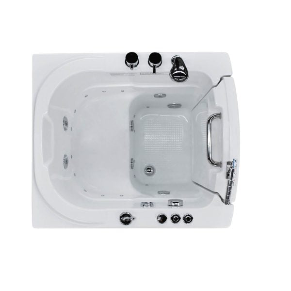 Universal Tubs HD Series 38 in. Right-Swinging Door Walk-In Whirlpool and Air Bath Tub, White