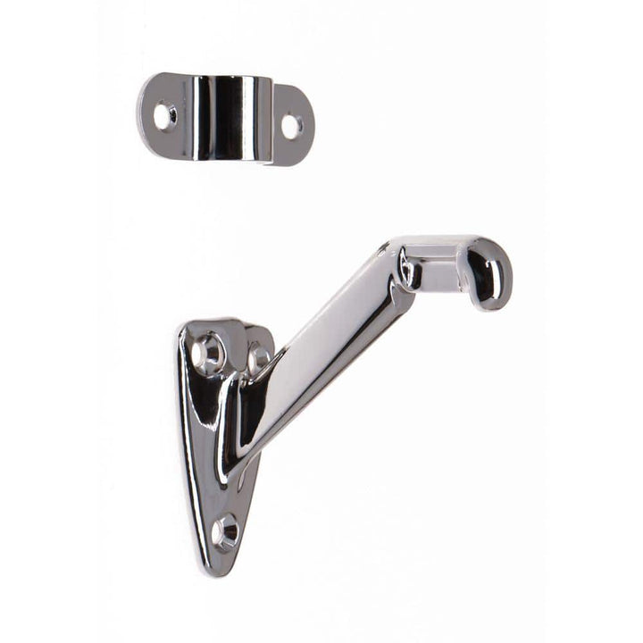 idh by St. Simons 3-1/4 in. Solid Brass Hand Rail Bracket in Bright Nickel