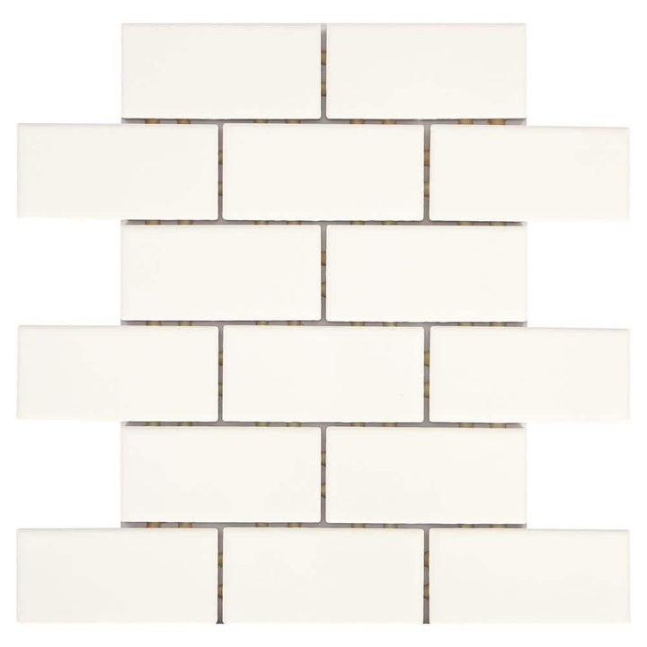 Daltile Restore Bright White 12 in. x 12 in. x 6.35 mm Ceramic Mosaic Wall Tile (0.83 sq. ft. per piece)