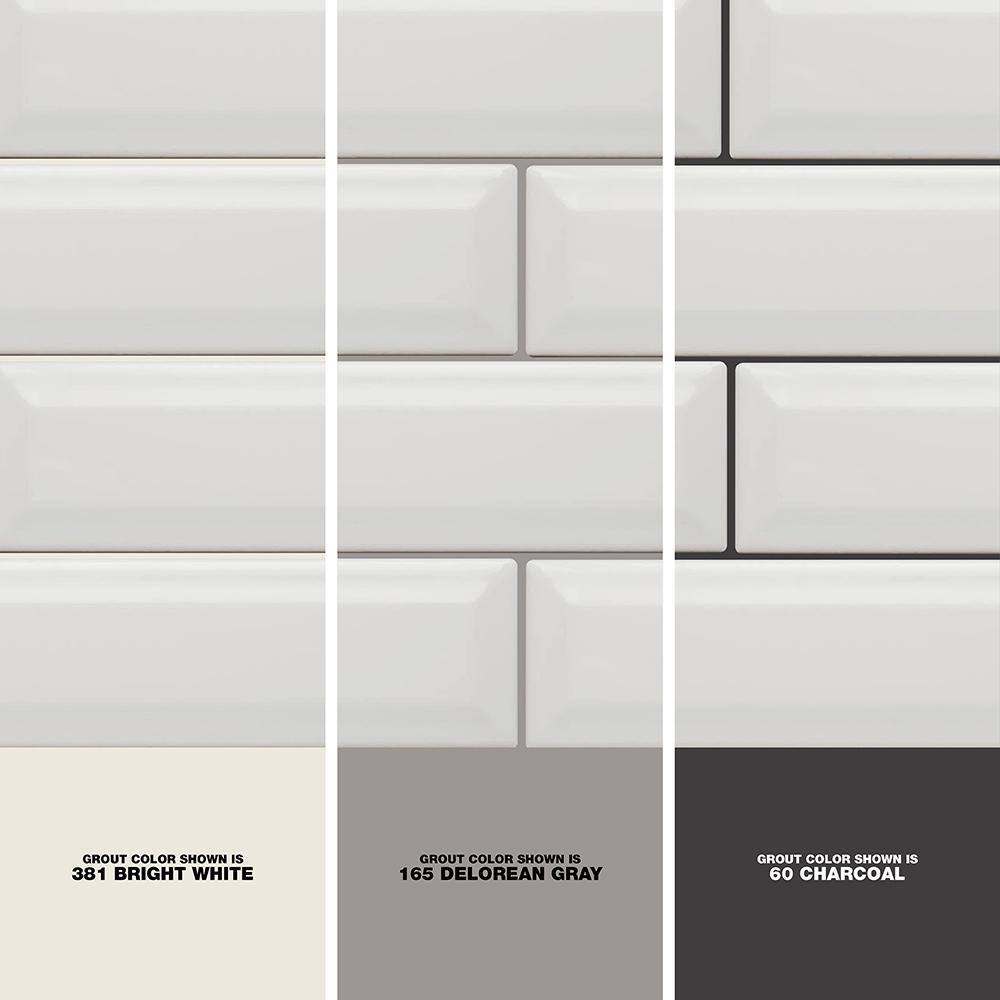 Daltile Restore 3 in. x 12 in. Ceramic Bevel Bright White Subway Tile (9 sq. ft. per Case)