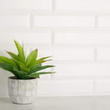 Daltile Restore Bright White 3 in. x 12 in. Ceramic Bevel Wall Tile (9 sq. ft. / case)