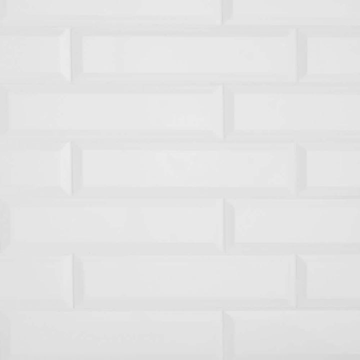 Daltile Restore Bright White 3 in. x 12 in. Ceramic Bevel Wall Tile (9 sq. ft. / case)