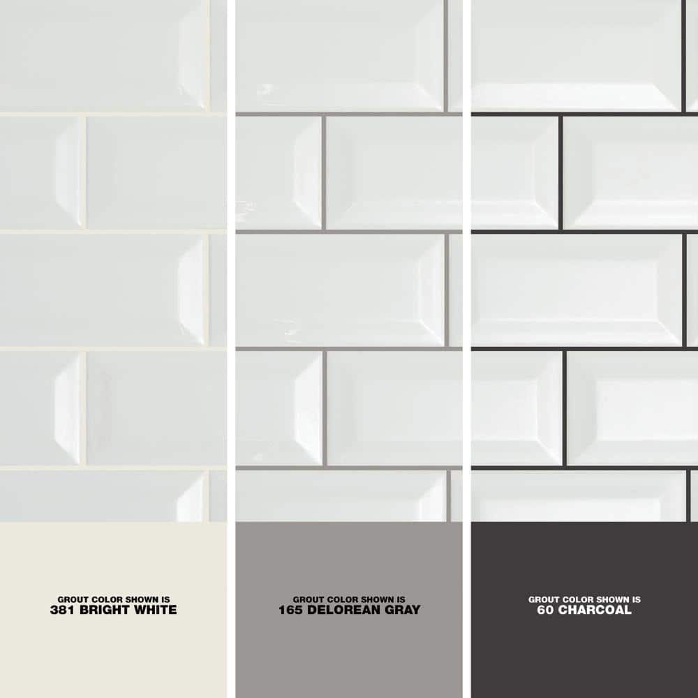 Daltile Restore 3 in. x 6 in. Ceramic Bevel Bright White Subway Tile (10 sq. ft. / case)