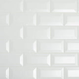 Daltile Restore Bright White 3 in. x 6 in. Ceramic Bevel Wall Tile, Glossy (10 sq. ft. per case)