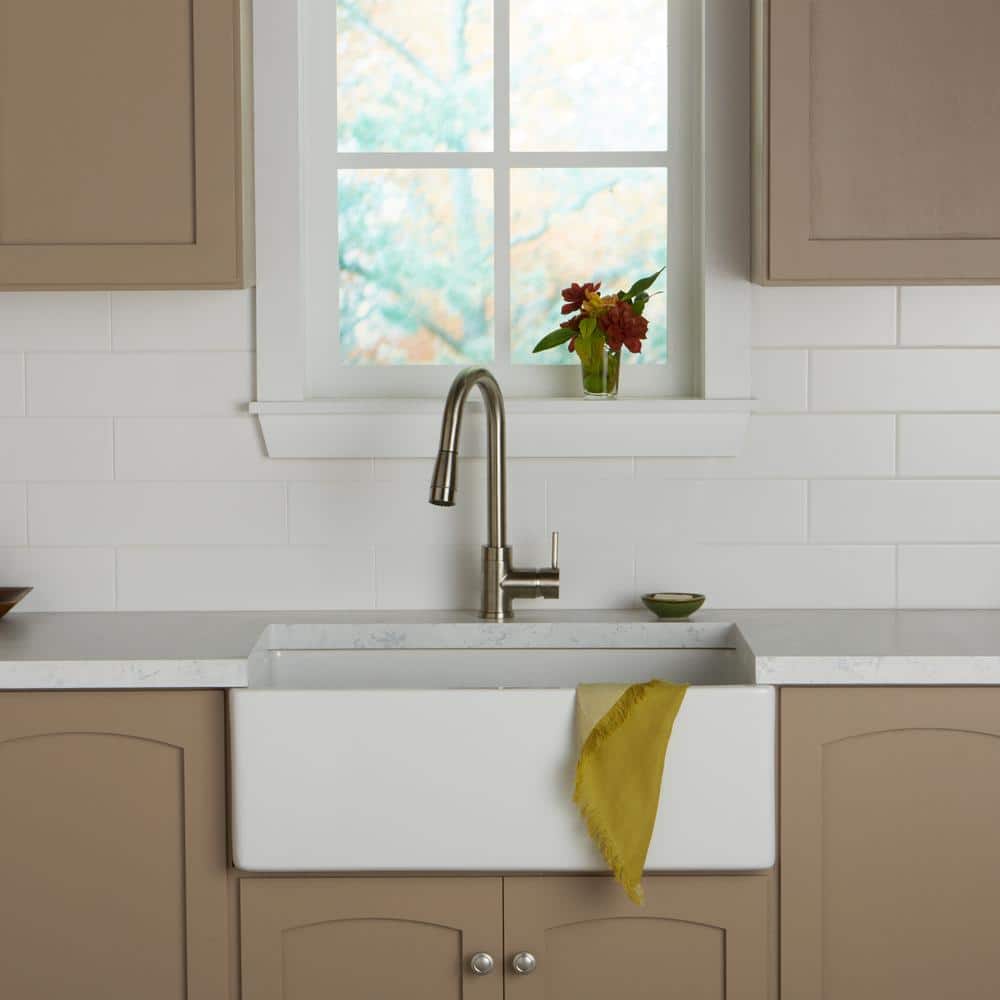 Daltile Restore Bright White 4 in. x 16 in. Ceramic Wall Tile (13.20 sq. ft. / Case)