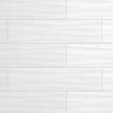 Daltile Restore Bright White 4 in. x 16 in. Ceramic Wavy Wall Tile (13.20 sq. ft. / case)