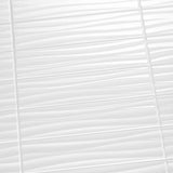 Daltile Restore Bright White 4 in. x 16 in. Ceramic Wavy Wall Tile (13.20 sq. ft. / case)