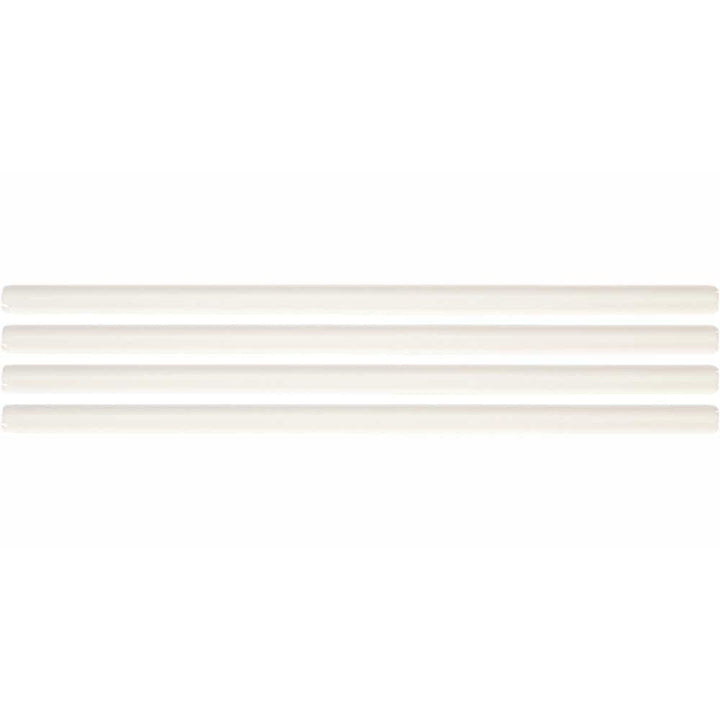 Daltile Restore Bright White 1/2 in. x 12 in. Glazed Ceramic Wall Jolly Trim Tile, 4-Pack (0.04 sq. ft. per piece)