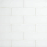 Ivy Hill Tile Contempo Bright White Frosted 4 in. x 12 in. x 8 mm Glass Subway Tile (15 pieces, 5 sq. ft./Box)