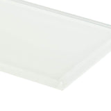 Ivy Hill Tile Contempo Bright White 4 in. x 12 in. x 8 mm Polished Glass Subway Floor and Wall Tile (15 Pieces, 5 sq. ft./Box)