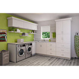 J COLLECTION Fairhope Bright White Slab Assembled ADA Vanity Sink Base Cabinet With Removable Front (36 in. W x 30 in. H x 21 in. D)