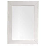 James Martin Vanities Weston 27" x 38" Bright White Beveled Vanity Mirror