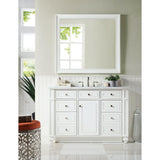James Martin Vanities Bristol 44" x 40" Bright White Bathroom Vanity Mirror