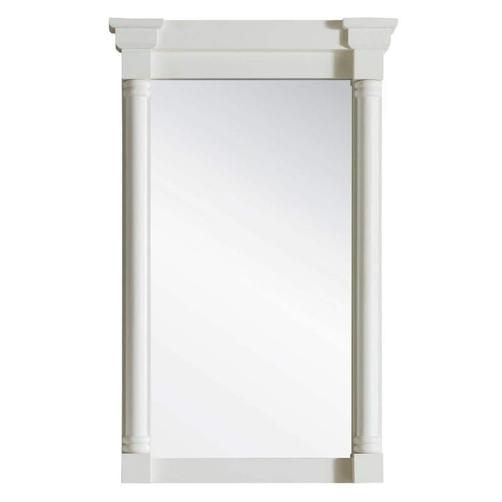 James Martin Vanities Bright White Bathroom Vanity Mirror, 27x43 Inches