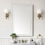 James Martin Vanities Glenbrooke 26" x 40" Bright White Bathroom Vanity Mirror