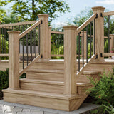 Deckorators 26 in. x .75 in. Bronze Aluminum Round Classic Baluster (10-Pack)