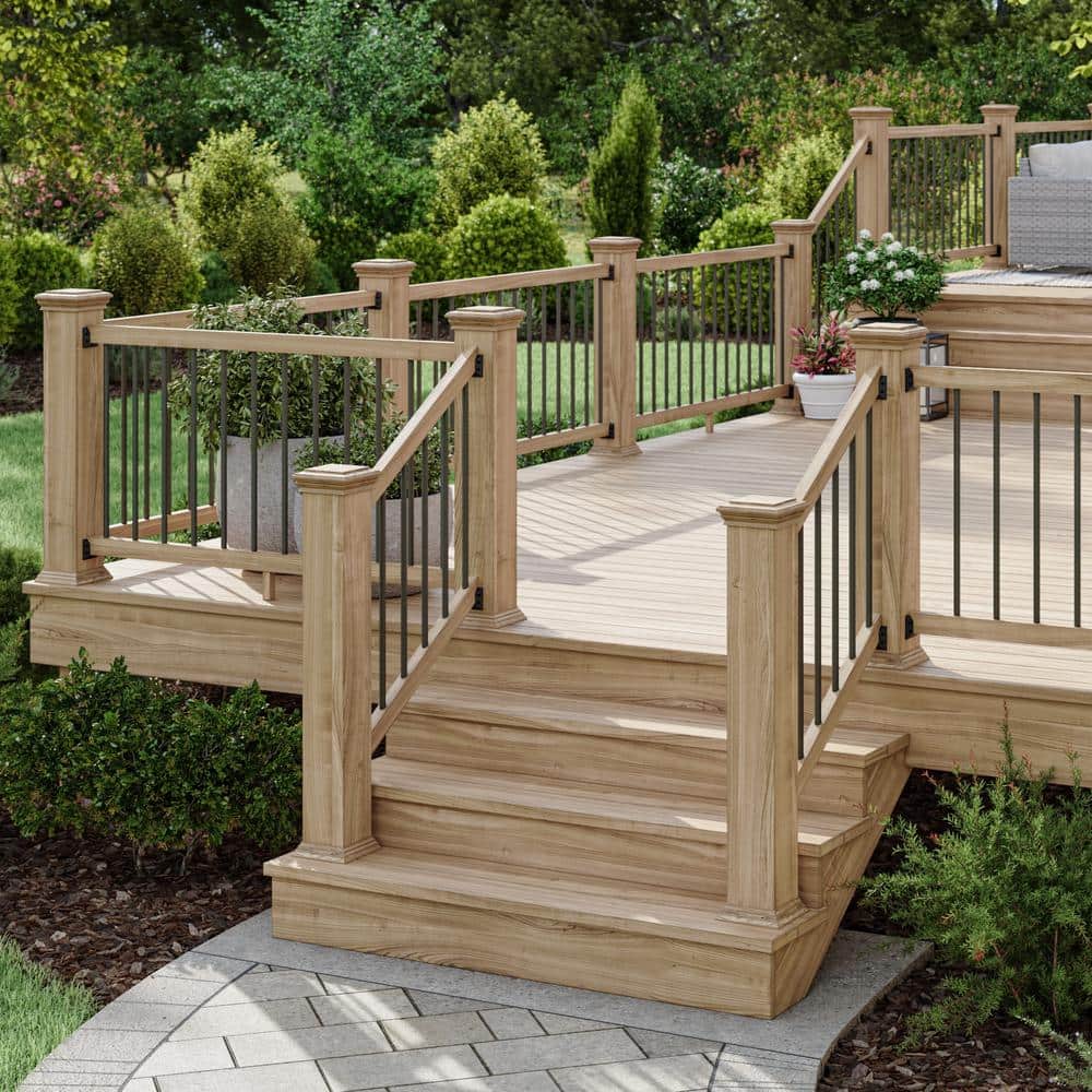 Deckorators 26 in. x .75 in. Bronze Aluminum Round Classic Baluster (10-Pack)