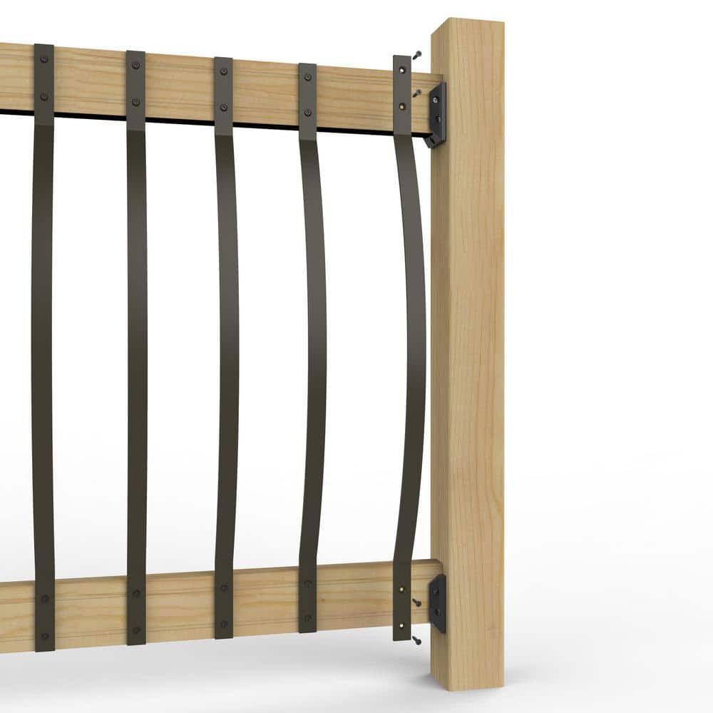 Deckorators 32-1/4 in. x 1 in. Bronze Aluminum Arc Baluster (5-Pack)
