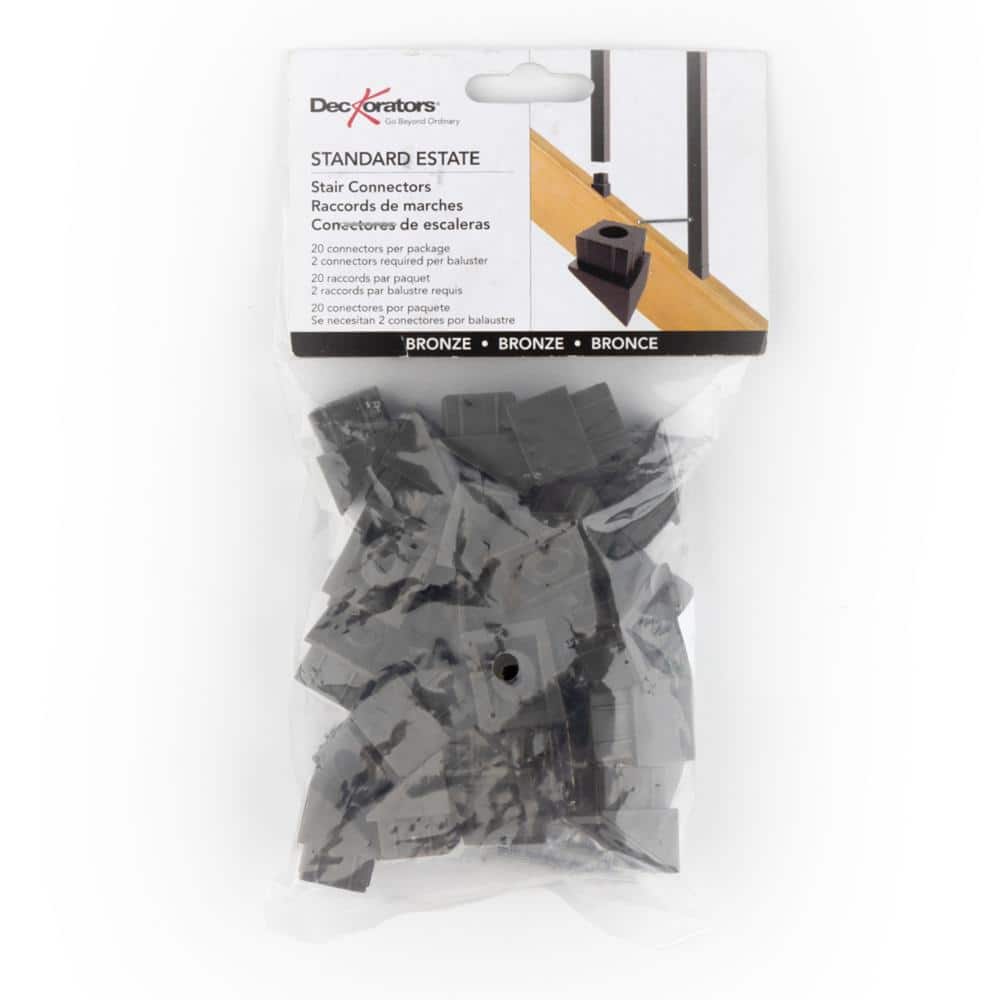 Deckorators Bronze Estate Plastic Stair Baluster Connector (20-Pack)