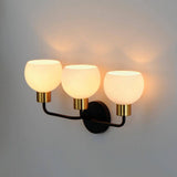 Maxim Lighting Coraline 3-Light Bronze Bath Vanity Light, E26, Steel/Glass