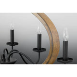 Progress Lighting Fontayne Collection 6-Light Antique Bronze Farmhouse Chandelier Light