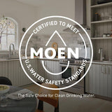 Moen Genta Single Hole Single Handle Bathroom Faucet in Bronzed Gold, with Drain Kit, 2-Pack